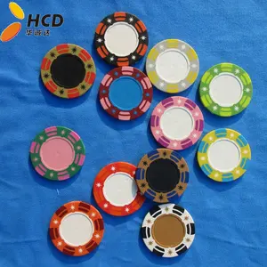 Chip Poker Logam dengan Stiker, Suvenir Kustom Chip Poker, Chip Poker Kustom