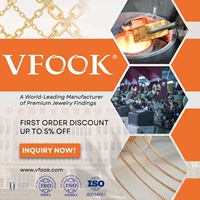 VFOOK Bijouterie Vente en gros Vrac Fermoir rond rectangle Collection OEM ODM Chaîne en or massif 14K Fermeture pour la fabrication de bijoux