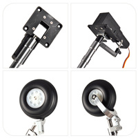 Kit de train d'atterrissage rétractable électrique pour avion RC, 3 pièces, avec amortisseur de chocs, pour train d'atterrissage avant et principal ZY15091 16003