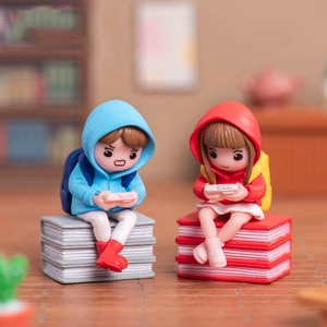 DIY Cartoon Art Home Decor Toys <b>Car</b> Decoration Couple Cute Girl and Boy <b>Ornaments</b> Dashboard Decorations Office Desk <b>Ornaments</b> - Product Image 3