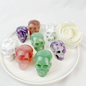 Cuarzo Fresa Suave de Alta Calidad, <span class=keywords><strong>Aventurina</strong></span> <span class=keywords><strong>Verde</strong></span>, Howlite, Energía Curativa de Cristales para el Alivio de la Ansiedad - Product Image 1