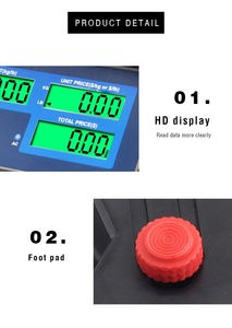 Veidt Weighing Electronic 40KG/5g Pricing Scale Commercial Export Foreign Trade English Watermelon 14191-494F Electronic Pricing - Product Image 6
