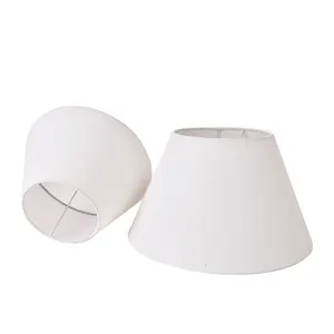 बैरल कपड़े छोटे टेबल लैंप और मंजिल प्रकाश के लिए मध्यम शेड Lampshade
