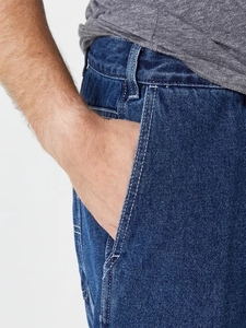 بناطيل جينز رجالي من قماش الدنيم العضوي من مصنع في الصين للبيع بالجملة من ماركة ZY ، بناطيل جينز فضفاضة من المطاط الصوفي نيلي - Product Image 5