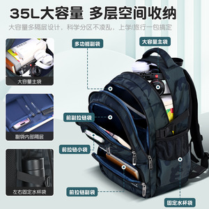 Zhma Student Backpack L Size Waterproof Unisex School Bag For Teenagers 12-18 Years Education Use - Product Image 5