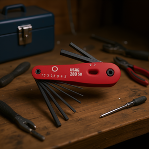 Juego de Llaves Hexagonales Usag 280 S8 1.5 2 2.5 3 4 5 8 9 mm, Herramienta Multiusos Plegable - Product Image 3