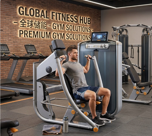 FDFIT <span class=keywords><strong>GM41</strong></span> Máquina de Press de Pecho de Acero de Alta Resistencia, Equipo de Gimnasio Profesional para Entrenamiento de Fuerza, Uso Comercial, Fitness y Culturismo - Product Image 2