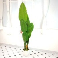 Plantes de qualité chaude en plastique bonsaï simulation artificielle oiseau de paradis