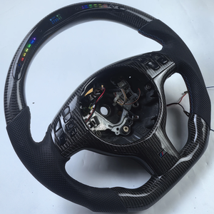 Volante de Fibra de Carbono Alcantara Personalizado Compatible con <span class=keywords><strong>BMW</strong></span> Serie 3 <span class=keywords><strong>E46</strong></span> 318 320 325 <span class=keywords><strong>330</strong></span> - Product Image 2