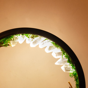 <span class=keywords><strong>Lampe</strong></span> à <span class=keywords><strong>grappe</strong></span> de cristaux ronde faite à la main, thème Forêt Enchantée, alimentée par USB, lumière d'ambiance pour décoration de jardin féerique (vente en gros) - Product Image 5