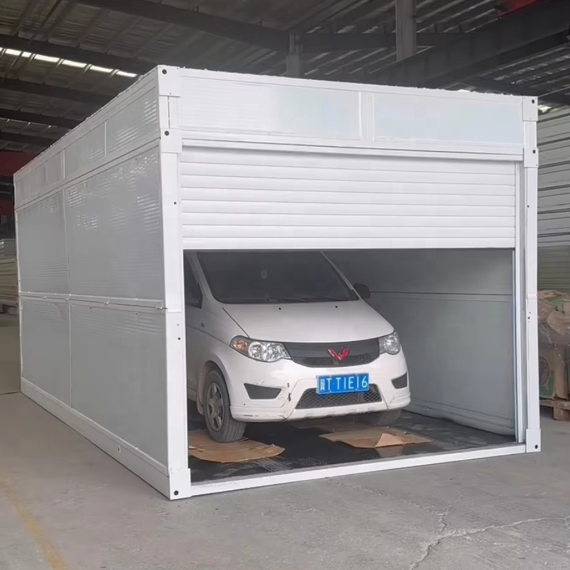UK Standard Practical Mobile Foldable Garages Carports Storage Sheds Quick Installation Container Houses