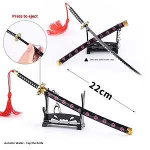 One Piece Anime periférico Akatsuki tercera generación Oni Tachi cuchillo enfundado con resorte arma <span class=keywords><strong>de</strong></span> aleación 22cm modelo <span class=keywords><strong>de</strong></span> Adorno - Product Image 6