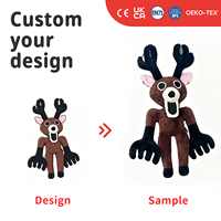 Peluche personnalisée Monstre Cerf OEM ODM, Poupée en peluche créature d'horreur personnalisée, Mascotte de personnage de jeu, Jouet doux cadeau