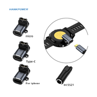 Adaptateur d'alimentation de charge USB Type C Portable pour chargeur de montre intelligente Garmin Fenix 7 7x5s 6 6X 6S