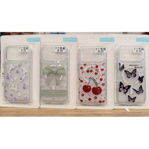 Étui de protection pour téléphone portable IP 17 Pro Max By Air, motif floral, nœud, cerise, papillon - Product Image 1