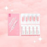 Aiguilles de tatouage universelles en acier inoxydable rose cristal naturel pour maquillage permanent