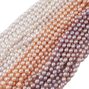 Perles de riz d'eau douce naturelles de 8-9 mm pour colliers DIY, vente en gros directe, fabricants de Zhuji, diverses couleurs disponibles - Product Image 5