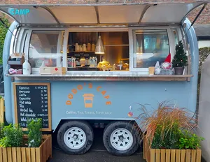 Kereta Makanan Luar Ruangan Kios Kereta Makanan Katering Seluler Gerobak Penjual Makanan Trailer Dapur Mobile