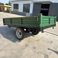 Remorque agricole neuve d'origine pour tracteur, remorque basculante à 2 roues et à essieu simple, prix d'usine