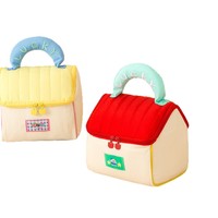 Sac de rangement en polyester BRM, mignon, en forme de petite maison, grande capacité, portable, organiseur de toilette, cadeau de premier anniversaire