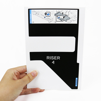 Autocollant personnalisé soie bouton étiquette PC colle Lexan panneau autocollants graphiques PVC PC haute qualité superposition interrupteur de commande