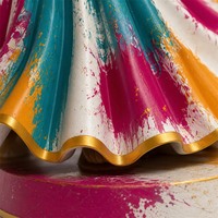 Figurine de danseuse sur mesure pour le festival Holi, en poudre colorée, service de fabrication OEM pour projet de cadeau de vacances