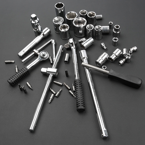 Kingsdun — jeu de clés à cliquet, jeu d'<span class=keywords><strong>outils</strong></span> pour les réparations automobiles, mécanique, 52 pièces - Product Image 5