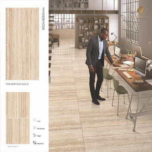 Azulejos de Porcelana Cerámica Vistaar Tobacco Brown 800x1600mm Brillantes para Paredes y Pisos en Interiores de Hoteles - Product Image 3