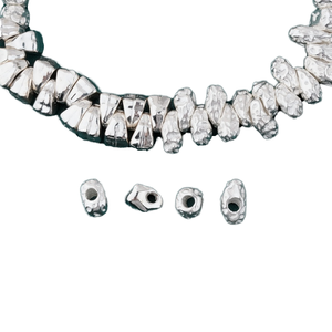Capuchons de perles en argent sterling S925 de forme irrégulière, perles dispersées, accessoires de matériel de perlage DIY - Product Image 4