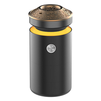 Diffuseur d'huiles essentielles en métal de luxe Brûleur d'arôme arabe électrique avec lumière chaude Machine d'aromathérapie pour bureau à domicile