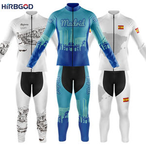 HIRBGOD <span class=keywords><strong>hiver</strong></span> espagne hommes ensemble de vêtements de vélo minimalisme valeur et confort maillot de cyclisme vélo vêtements costume décontracté vélo <span class=keywords><strong>tenue</strong></span> Kit - Product Image 1