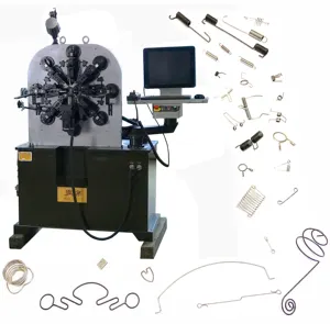 Máquina de bobinado de resorte sin cámara automática, 2,5mm, para varios tipos de torsión, resorte de doble torsión