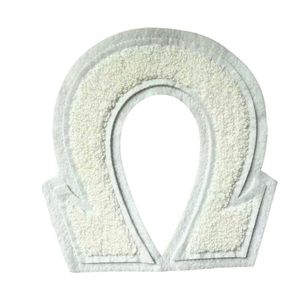 Patchs en chenille de 6 pouces avec lettres grecques Alpha Omega séparées, lettres blanches en feutre double, applique thermocollante pour sororité et fraternité - Product Image 4