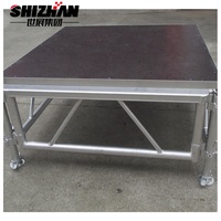 Plateforme de Scène en Aluminium Facile à Installer, Certifiée CE/TUV/ISO9001/ROHS, Dimensions Personnalisables : 2m*1m, 1m*1m, 1.22*2.44m, 1.22*1.22m