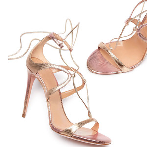 Eleganti scarpe con tacco sandalo tacco alto per donna <span class=keywords><strong>tacchi</strong></span> a spillo tacco alto da donna in <span class=keywords><strong>oro</strong></span> <span class=keywords><strong>rosa</strong></span> - Product Image 2