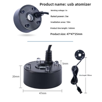 Ventilateur USB 5V avec brumisateur et LED pour climatisation, décoration intérieure, machine à brouillard d'eau, lumières colorées, pulvérisation paysagère