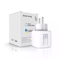 Enchufe Inteligente WiFi Tuya de 16A con Monitoreo de Energía para Hogar Inteligente, Compatible con Alexa