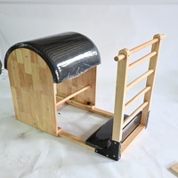 Machine d'entraînement Pilates Reformer en bois d'érable avec logo personnalisé pour studio à domicile et studio de yoga, modèle Ladder Barrel pour la pratique de la chaîne