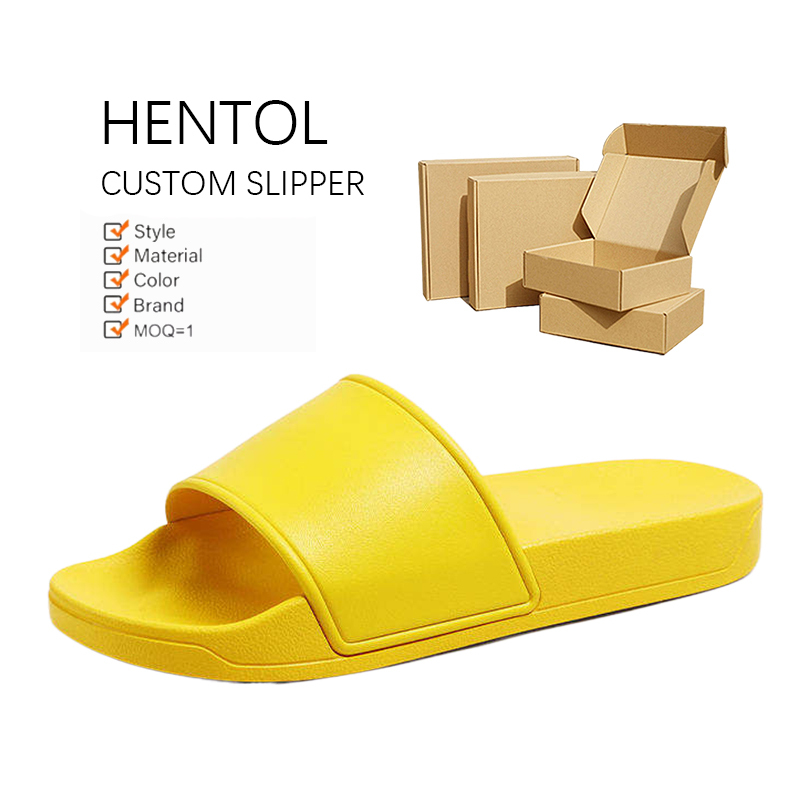 Hentol Custom Print Logo Slides Sliders