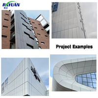 Panneau de façade en aluminium doré métallique, imperméable et ignifuge, pour bardage extérieur de bâtiment commercial, auvent d'entrée, utilisation extérieure