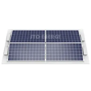 Commercial East/West Orientation Solar Mount Set Solar Panel Flat Roof Mounting System 10 Degree Installation Ground Panel Racks