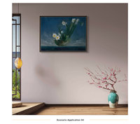 Peinture à l'huile florale impressionniste moderne 100 % originale peinte à la main, sur toile de lin écologique, personnalisable, cadeau unique pour la décoration intérieure