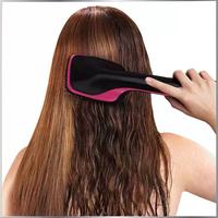 Brosse Sèche-Cheveux Professionnelle en Céramique PTC, Lisseur et Volumateur 2-en-1, Fer à Boucler Électrique Domestique