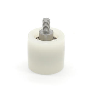 Assemblages de poulies à double roulement à billes revêtues de caoutchouc fournis par le fabricant, rouleaux à cames, poulies en plastique, machines industrielles - Product Image 4