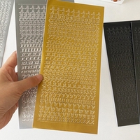 Autocollants décoratifs DIY pour journal, étiquettes adhésives imperméables estampées à chaud avec lettres anglaises, style Ins, pour scrapbooking