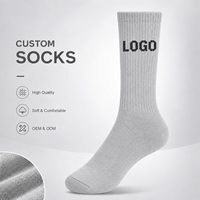 Chaussettes de sport respirantes à haute visibilité, antibactériennes et réfléchissantes, avec logo sur le dessous, pour usage extérieur, vente en gros OEM