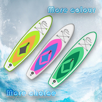 Planche de surf gonflable rose pour sports nautiques Offre Spéciale avec pompe + sac à dos + sac de réparation