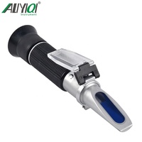 Tenuto In mano Brix Rifrattometro Per Brix Zucchero Birra 0-18% Brix Rifrattometro ATC Rifrattometro Ottico di Prova del Tester