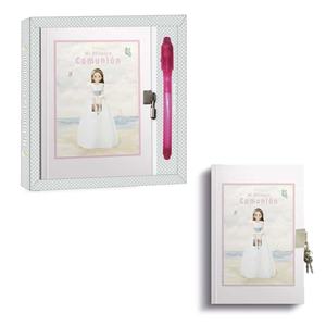 Diario Girl 13x18Cm Ma Première Communion avec Clé et Stylo - Product Image 1