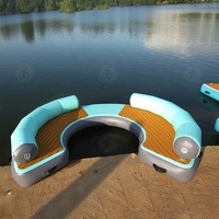 Équipement de jeu aquatique d'été Offre Spéciale radeau flottant gonflable Yacht Jet Ski Dock plate-forme de bain avec Eva